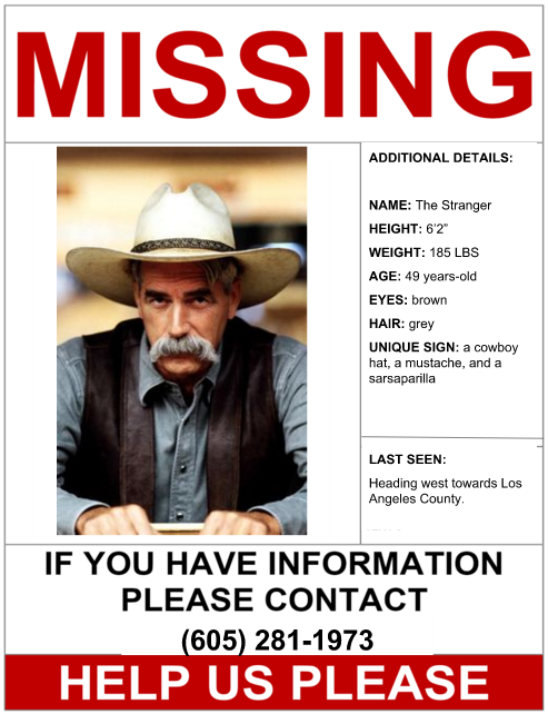 stranger wanted poster
